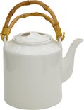 Clayre & Eef Theepot 1500 ml Wit Porselein